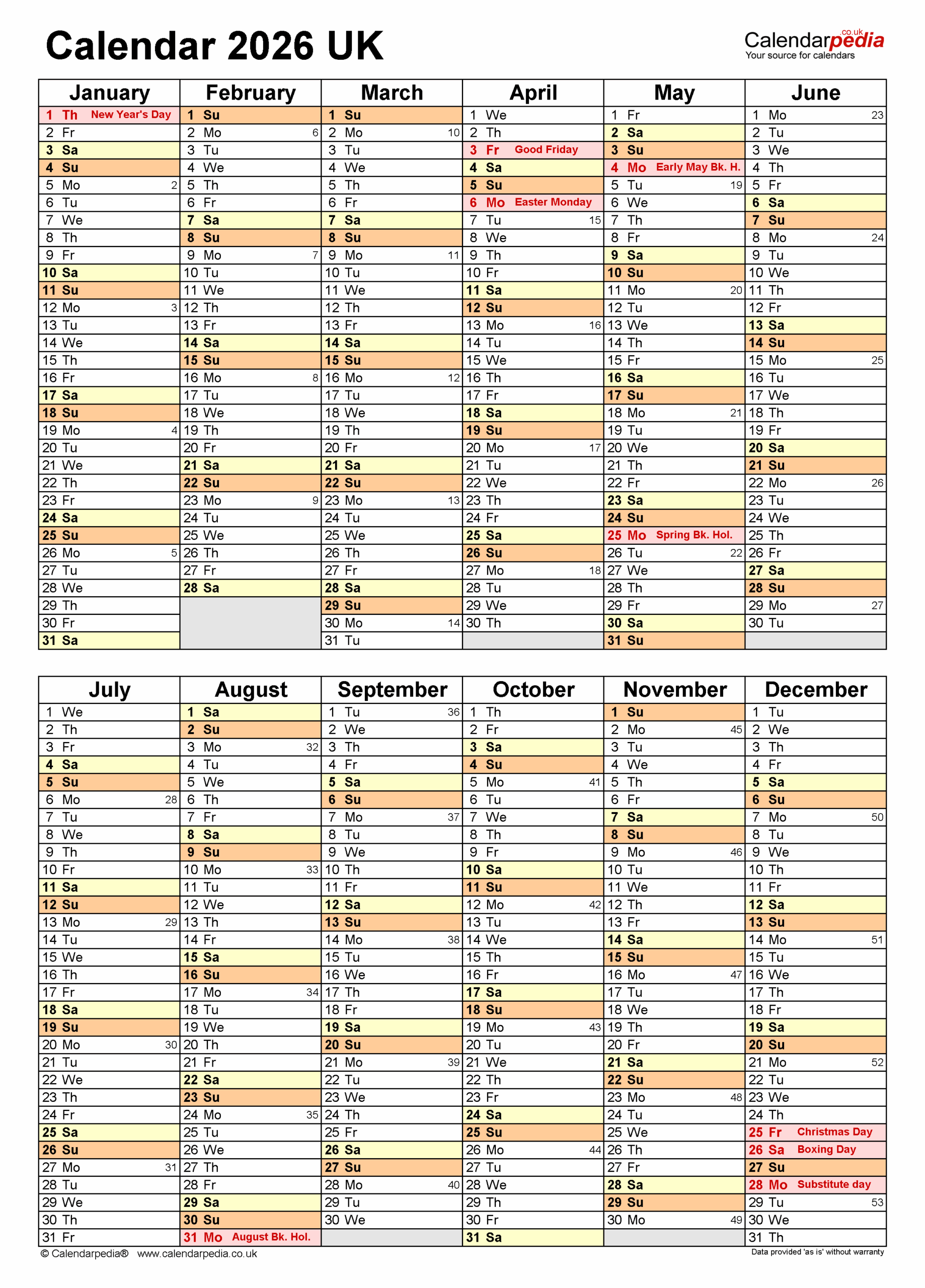 Navigating The Year Ahead A Guide To Free Printable Calendars For 2026 