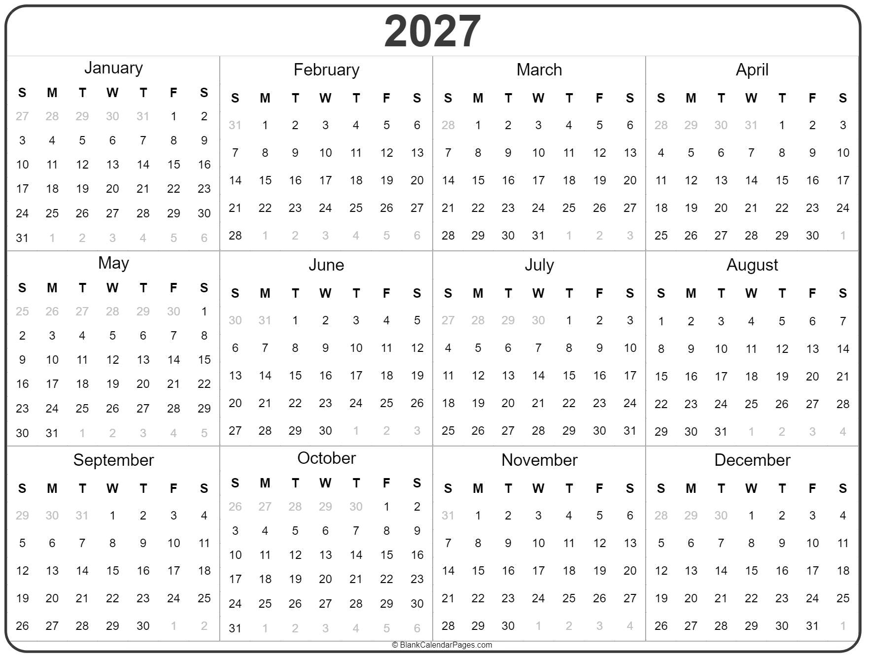 Navigating Time A Comprehensive Guide To 2026 2027 Calendars With 