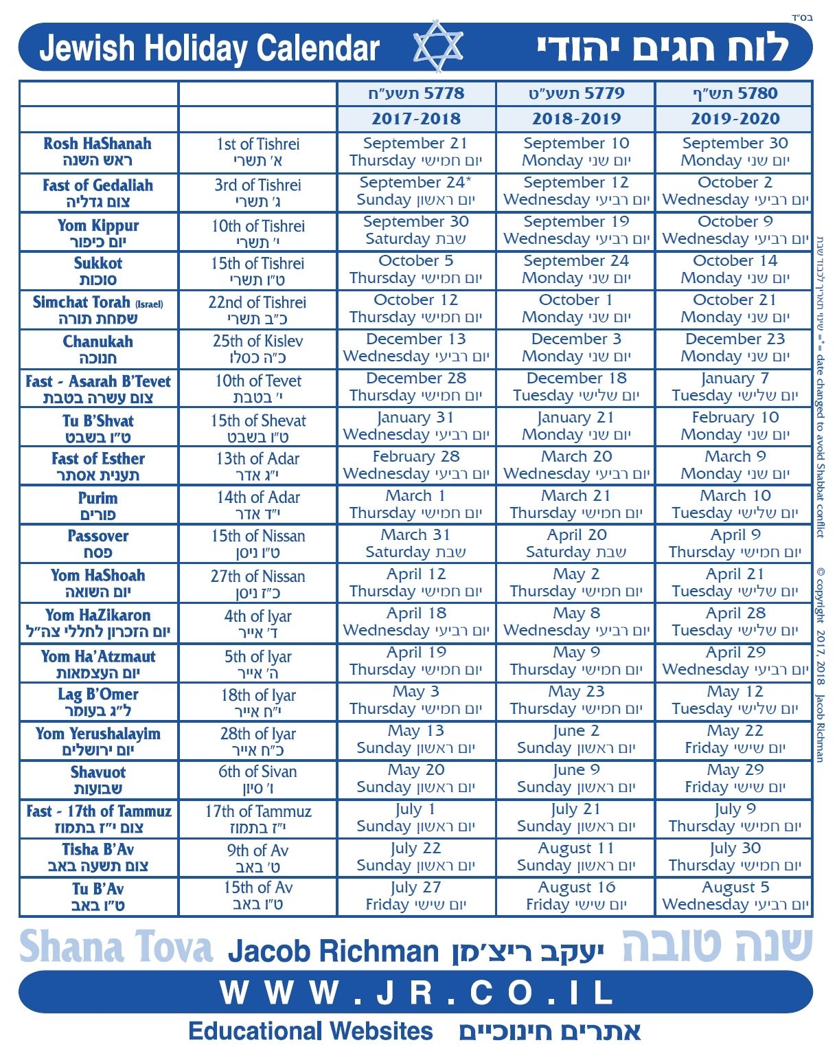 What Is The Jewish Calendar Printable Calendars AT A GLANCE